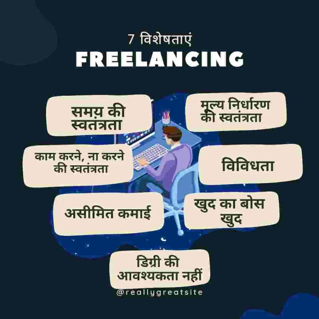 फ्रीलांसिंग की विशेषताएं